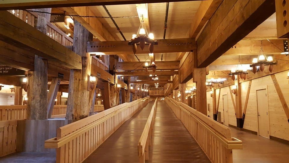 Timber-frame interior